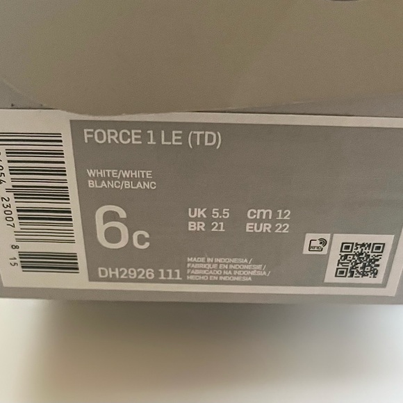 Nike Force 1 LE Toddler Size 6c - Picture 5 of 5